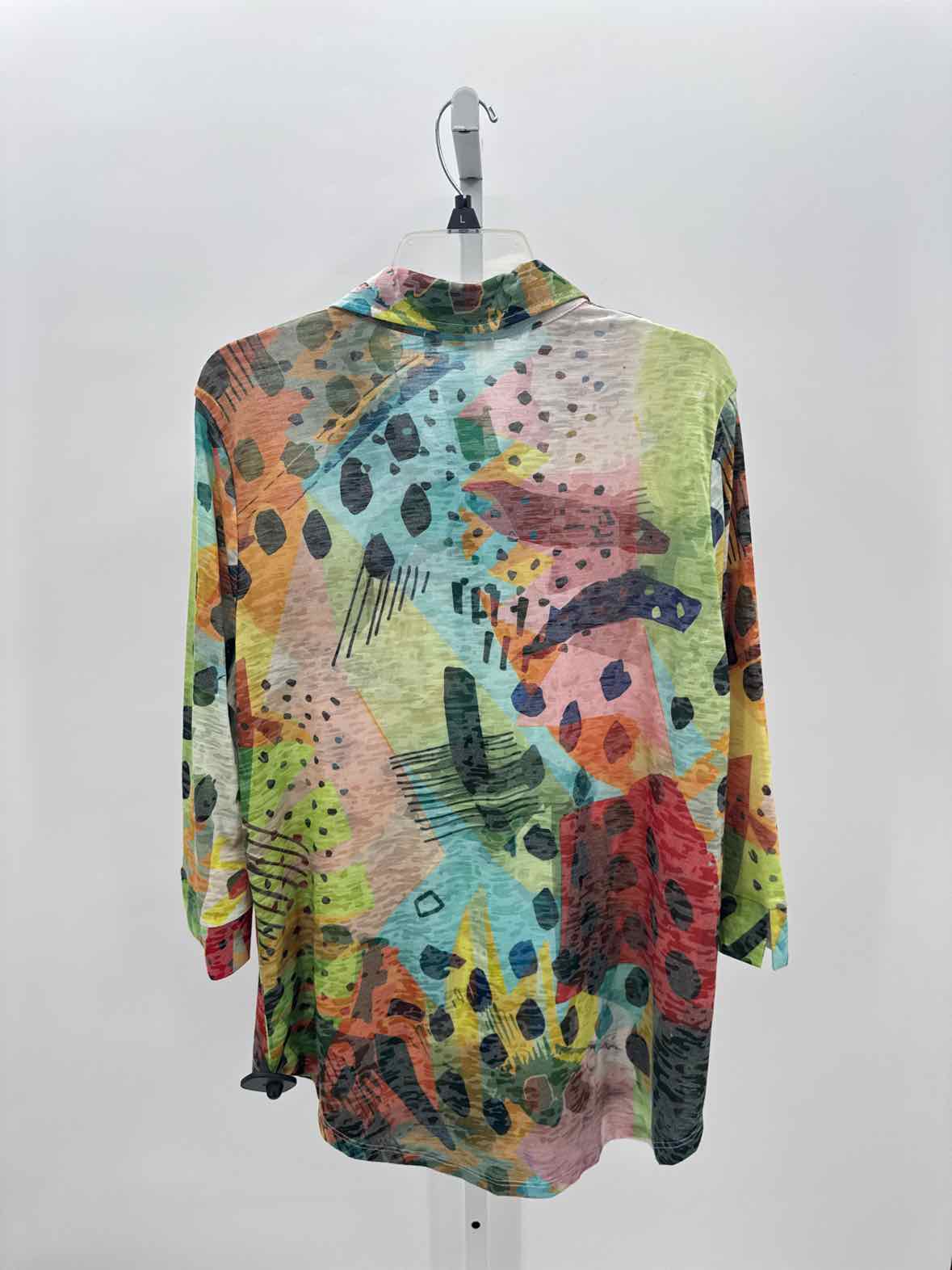 Jess & Jane Orange Women Size Xlarge Womens Ls button/blouse