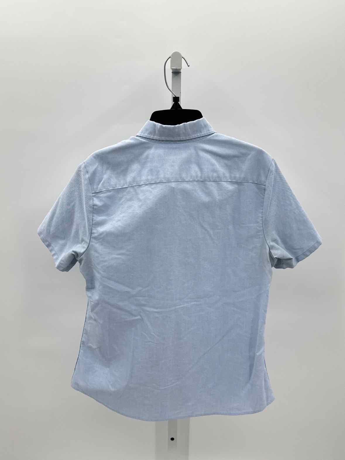 Lands End Blue Women Size Small Jrs SS Button/blouse