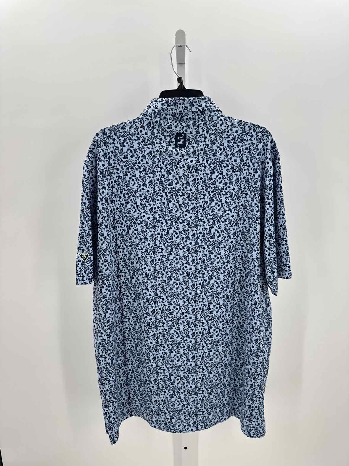 FJ Blue Mens Size Large Mens Sports SS Polo