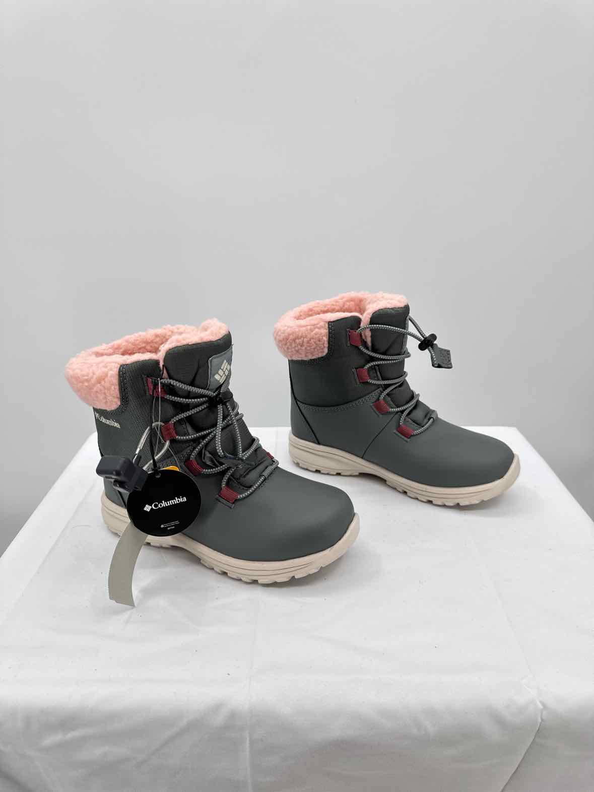 Columbia Gray Child Size 1 Girls Boot