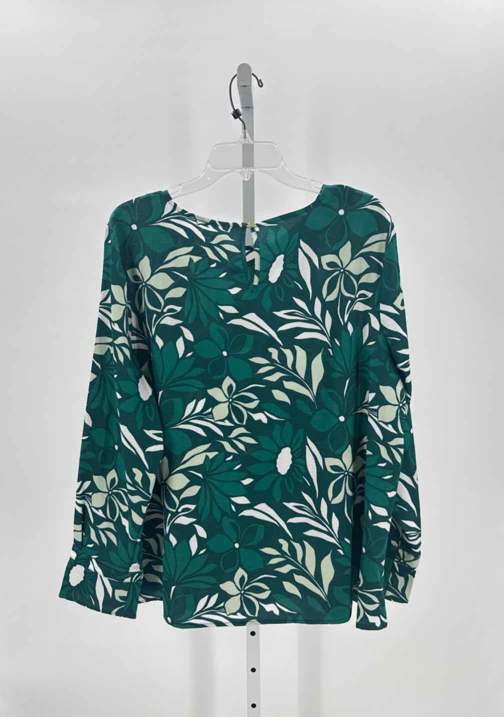 Liz Claiborne Green Women Size Xlarge Womens Ls button/blouse