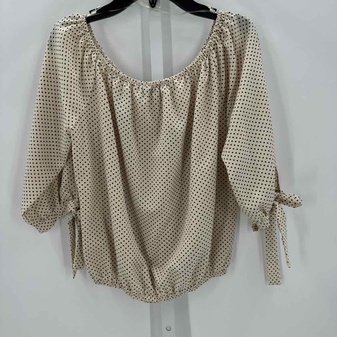 Jrs 3/4 button/blouse