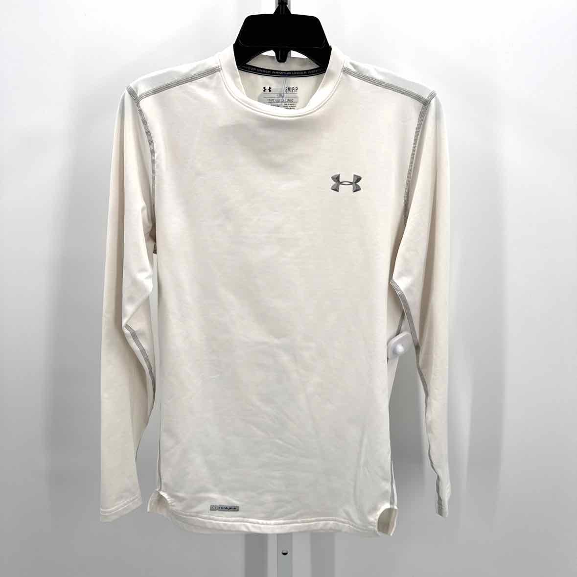 Under Armour White Mens Size Small Mens Sports Ls