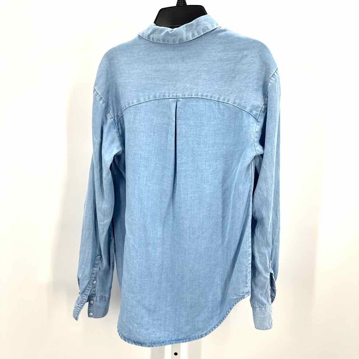 A new Day Blue Women Size Xsmall Jrs LS Button/Blouse