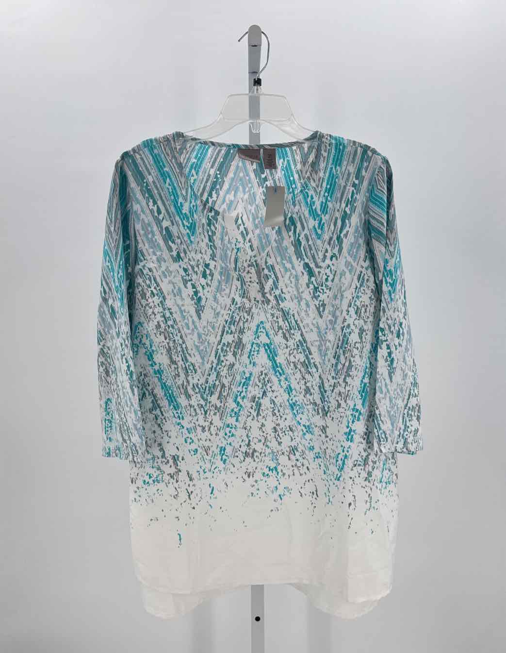 Chicos Blue Women Size 2 Womens 3/4