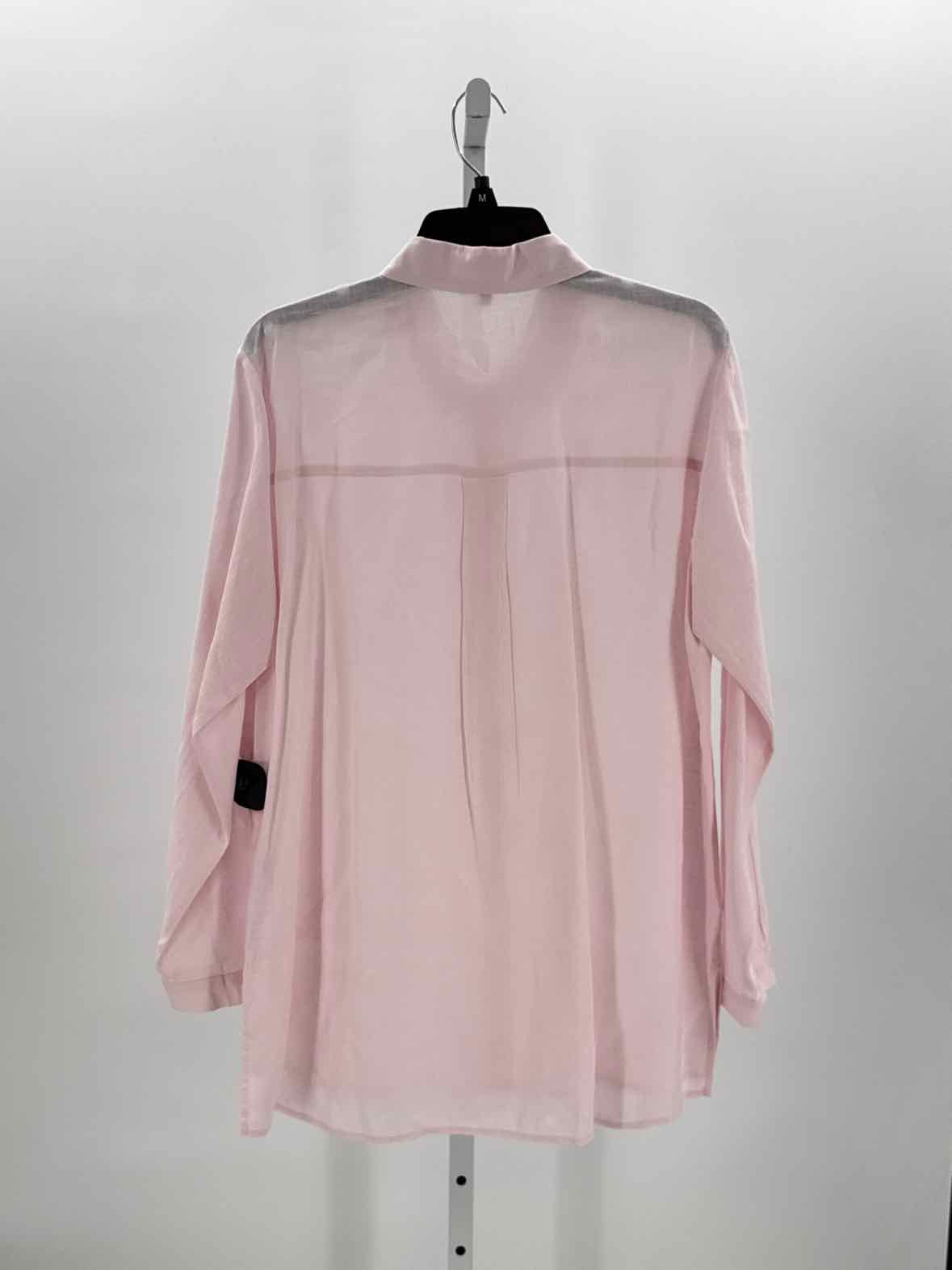 Eileen Fisher Pink Women Size Medium Womens Ls button/blouse