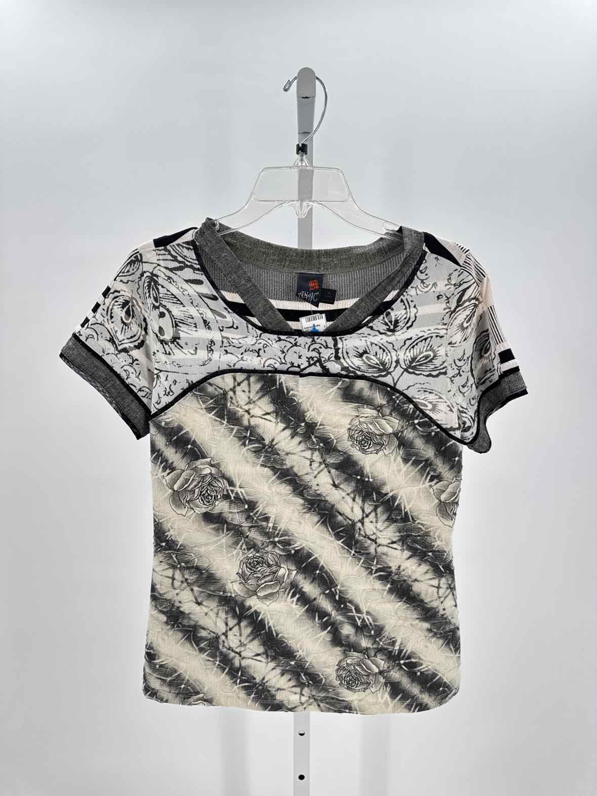 AnAc Black/White Women Size Xlarge Womens Ss