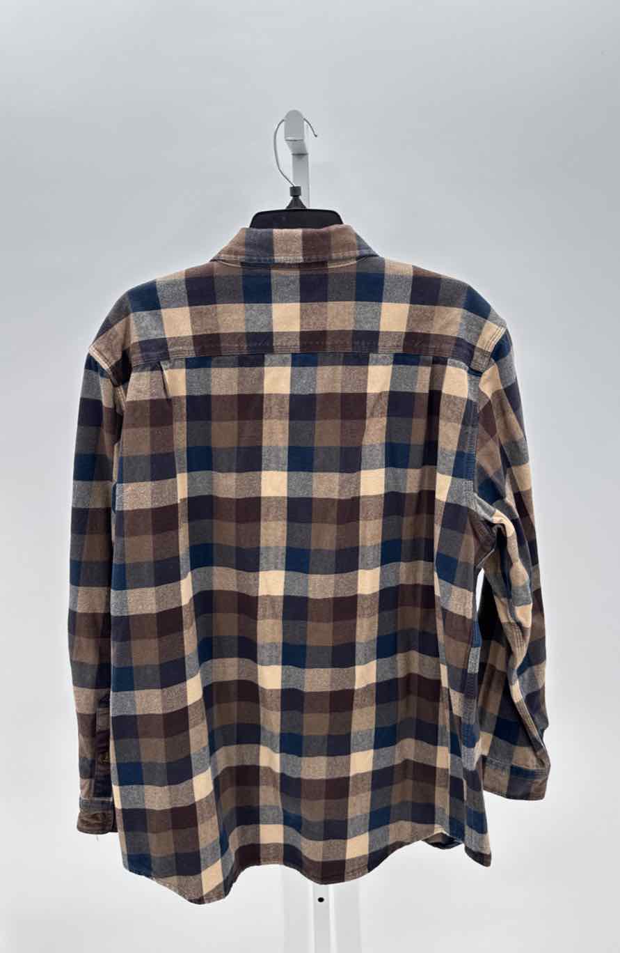 Carhartt Brown Mens Size Large Mens Ls button
