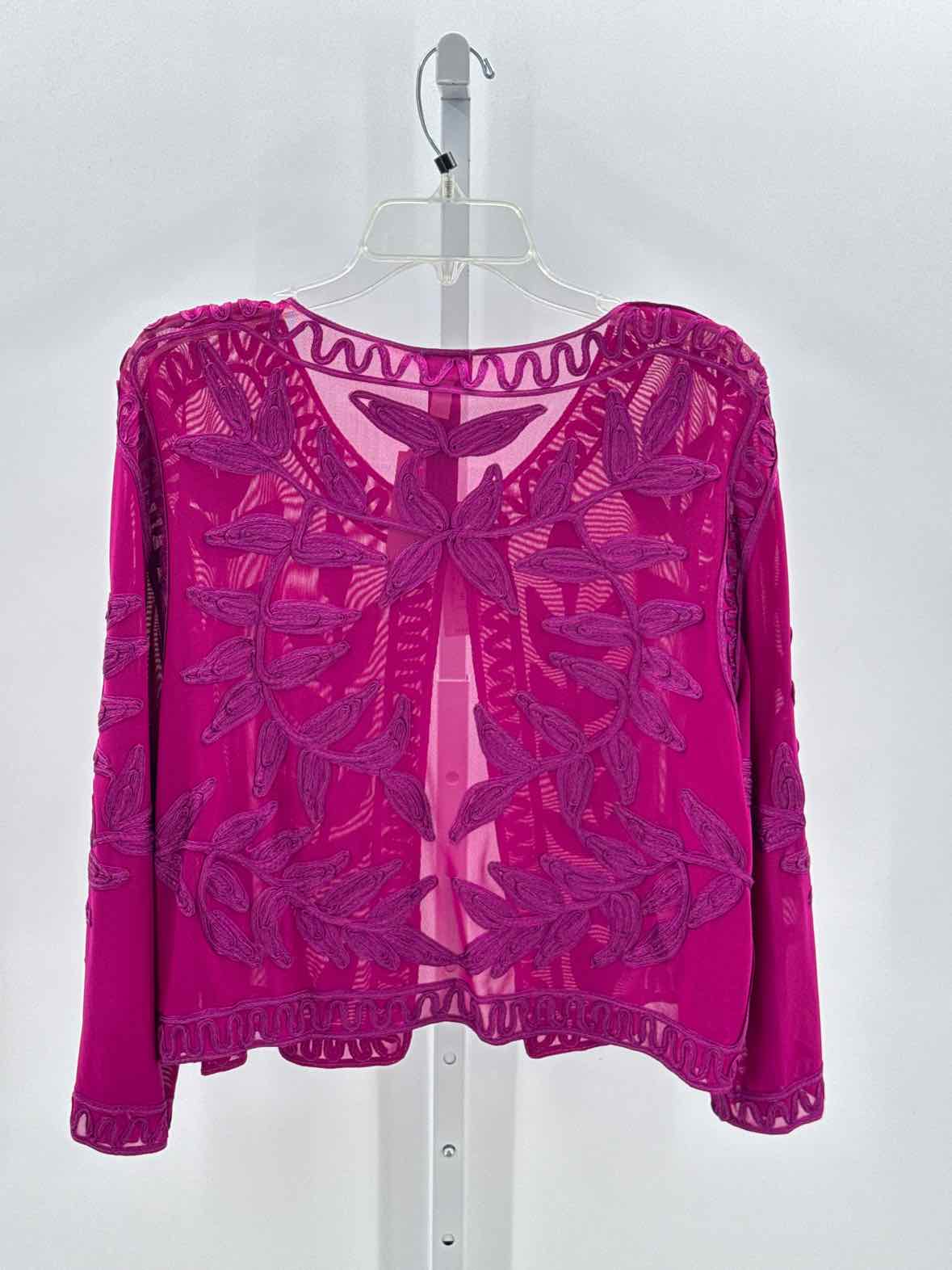 Chicos Fuchsia Women Size 3 Womens Blazer