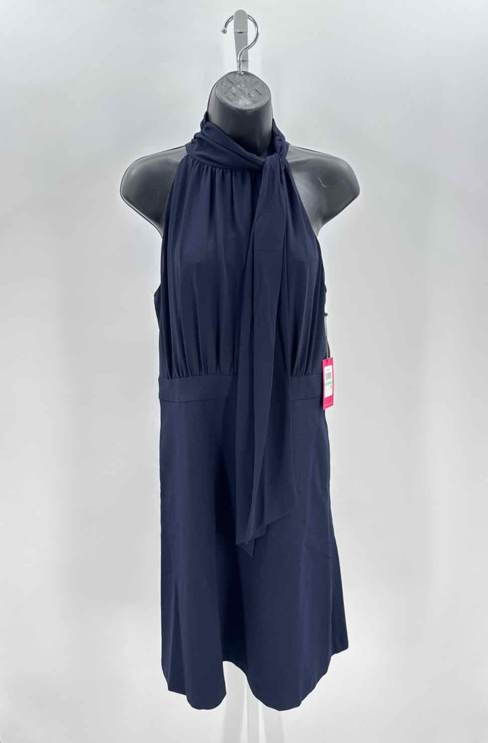 Vince Camuto Navy Women Size 8 Womens Dress