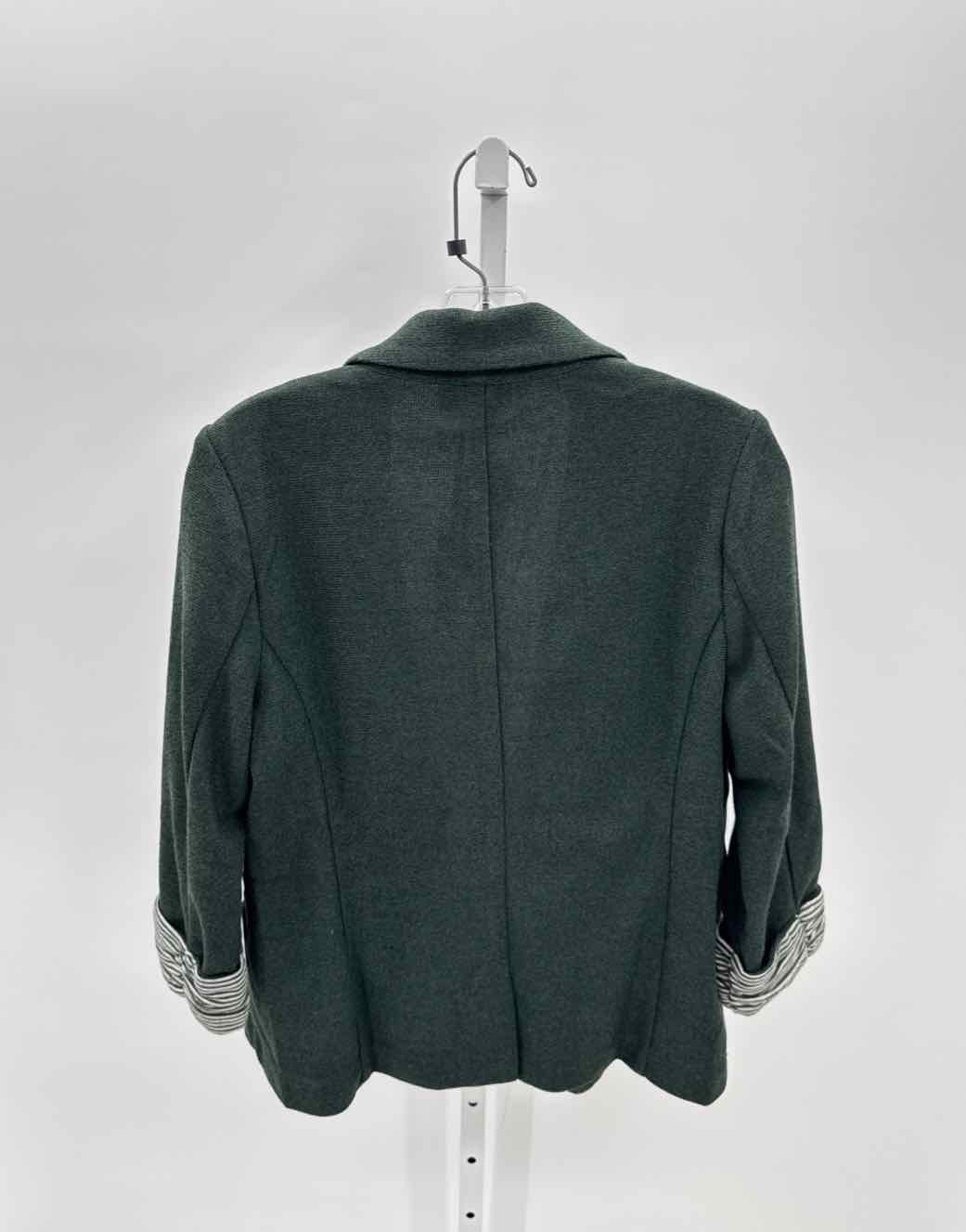 Skies are Blue Green Women Size Medium Jrs Blazer