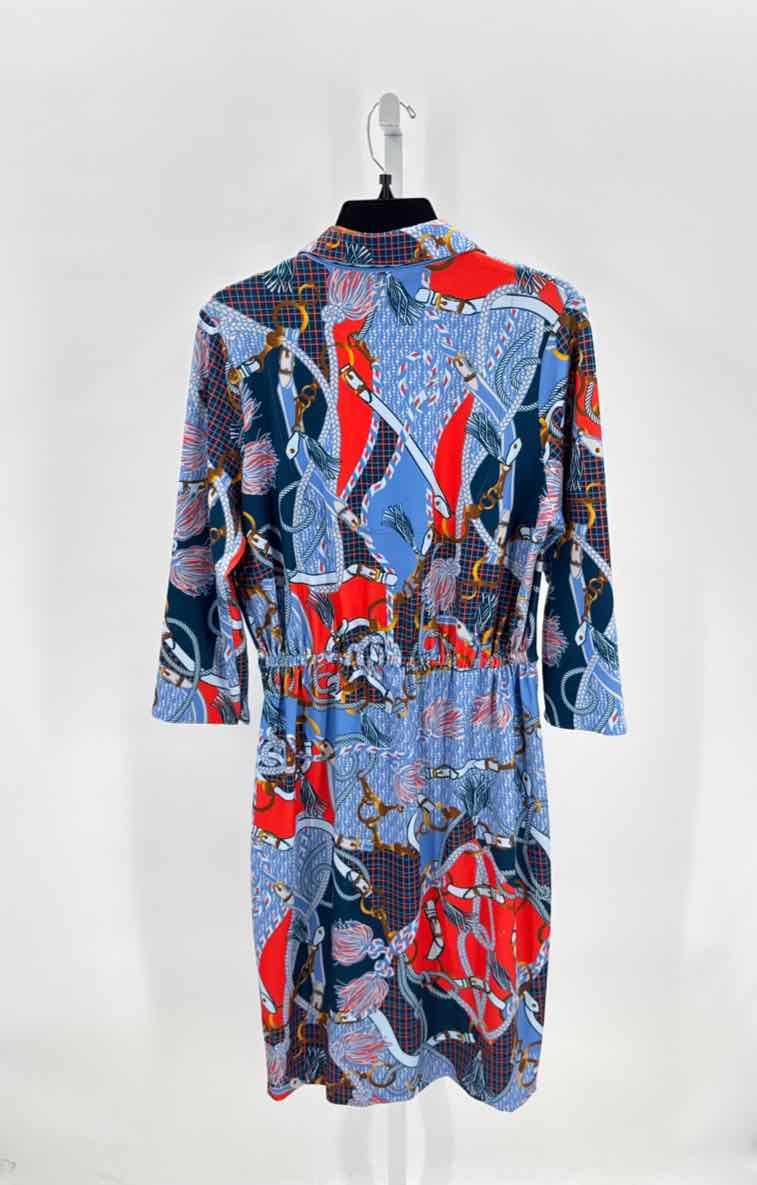 Gretchen Scott Blue Women Size Medium Womens Dress