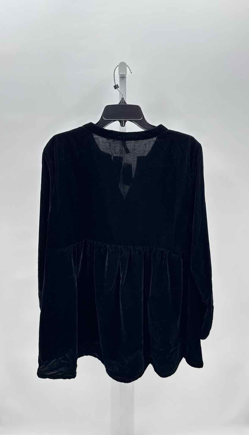 Roper Black Women Size Xlarge Womens Ls button/blouse