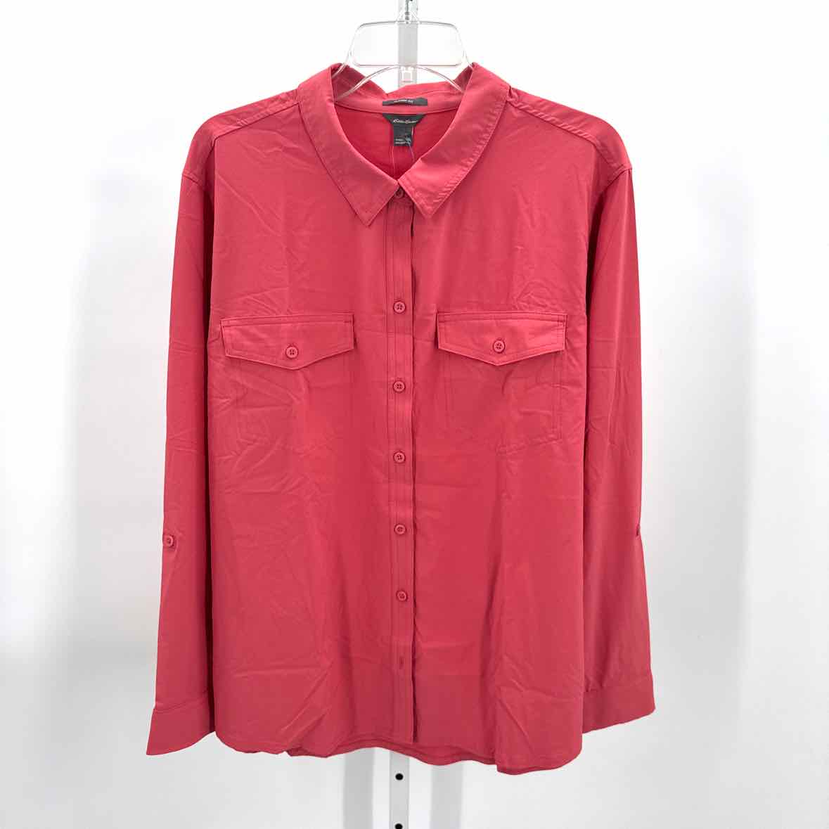 Eddie Bauer Pink Women Size XXL Womens Ls button/blouse