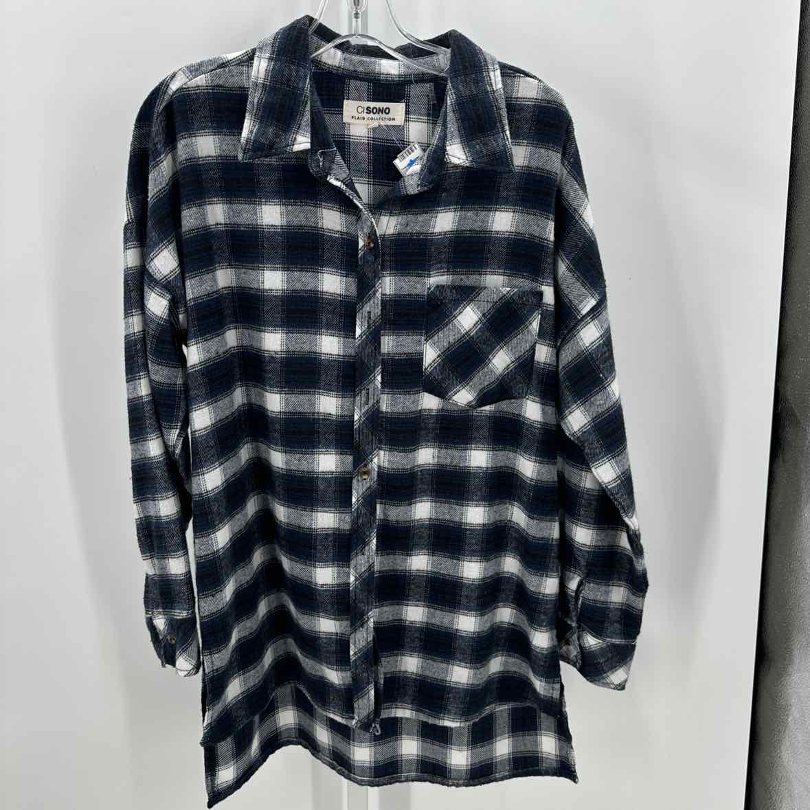 Jrs LS Button/Blouse