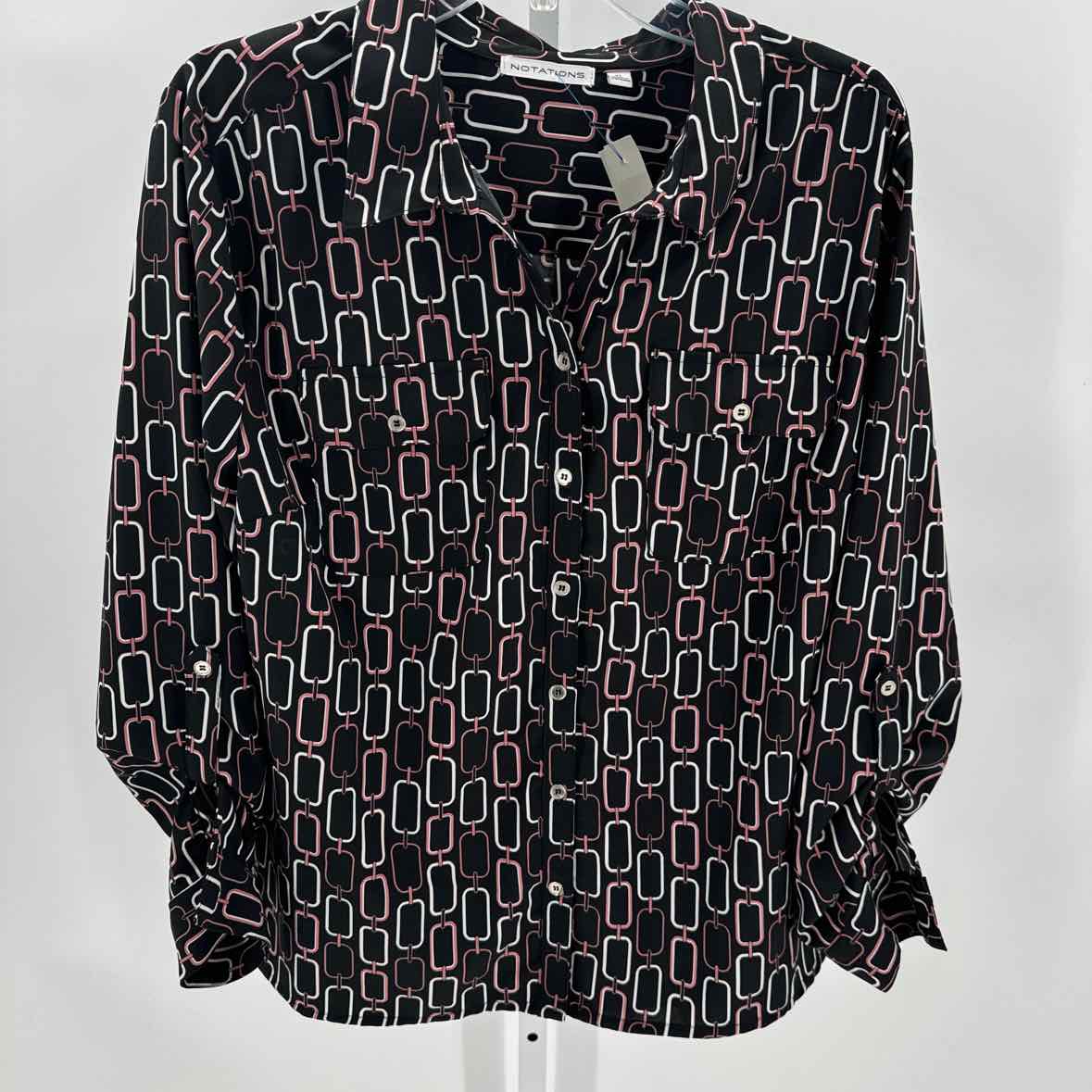 Womens Ls button/blouse