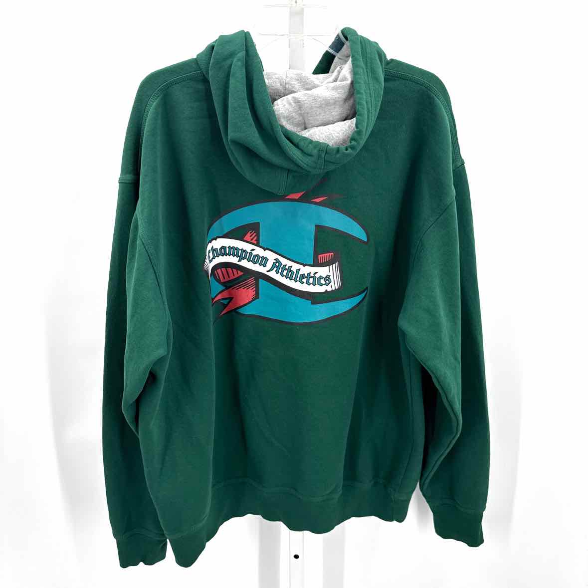 Champion Green Mens Size XLarge Mens Sports Hoodie