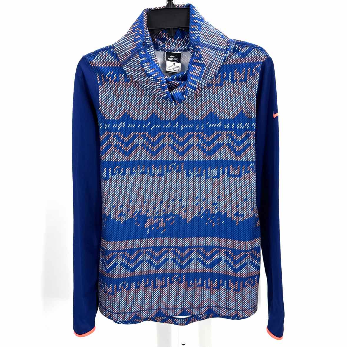 Nike Blue Women Size Large Jrs Sports Ls