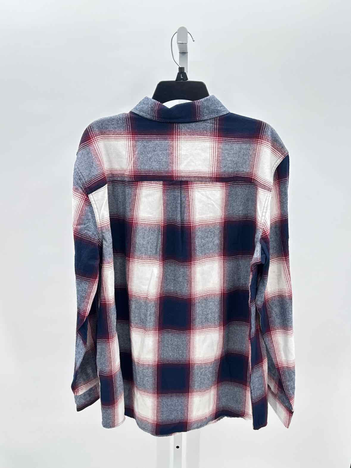 Falls Creek Blue Mens Size Large Mens Ls button