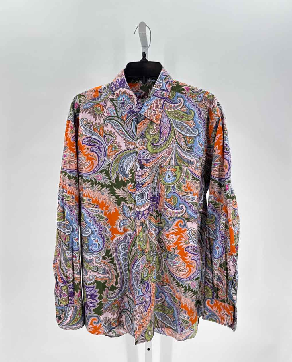 Alan Flusser Multi Mens Size Large Mens Ls button