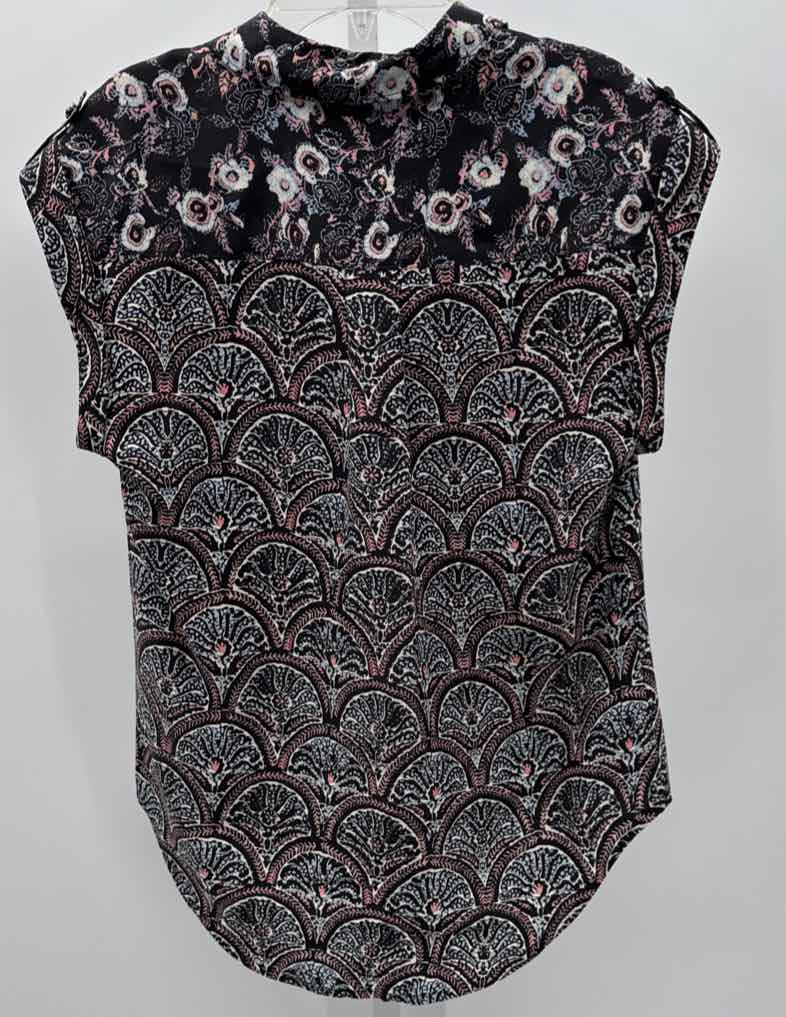 Veronica Beard Black Women Size Small Womens Ss button/blouse