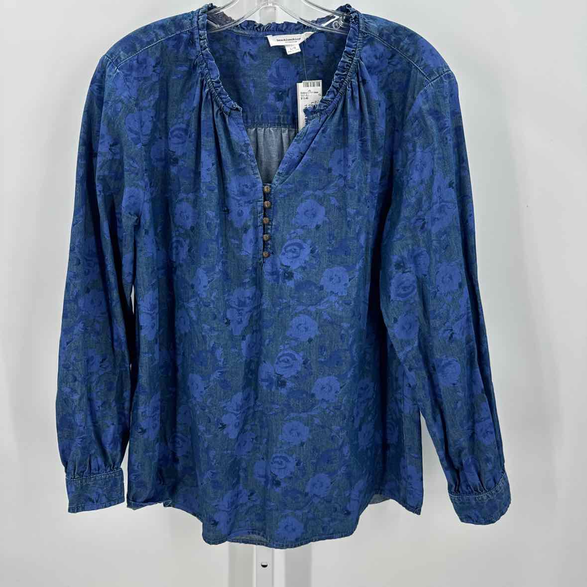 Womens Ls button/blouse