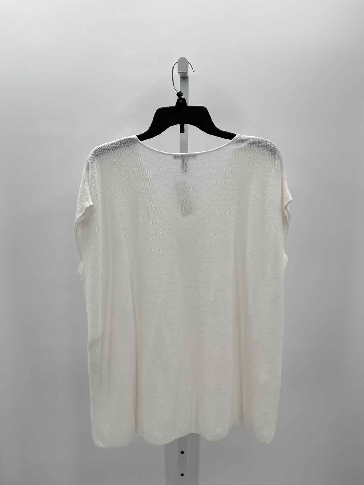 Eileen Fisher White Women Size Medium Womens Tunic