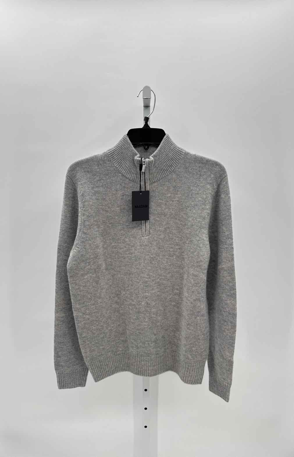 Naadam Gray Mens Size Medium Mens Sweater