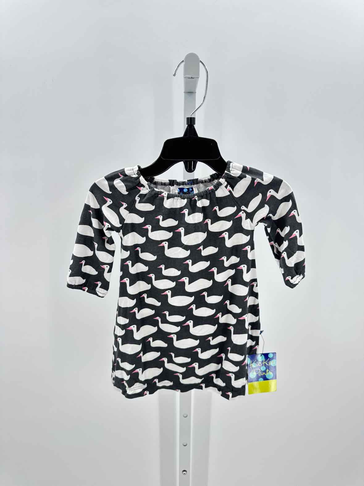 Kickee Gray Child Size 3 Months Girls Dress