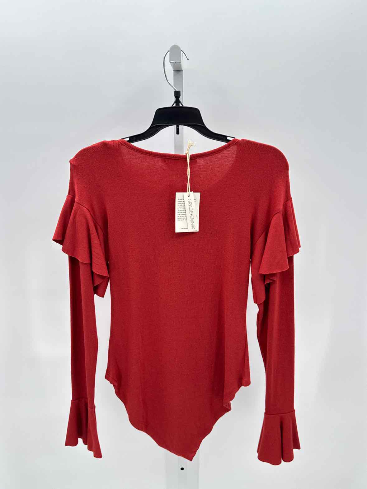 Grace & emma Rust Women Size Small Jrs Bodysuit