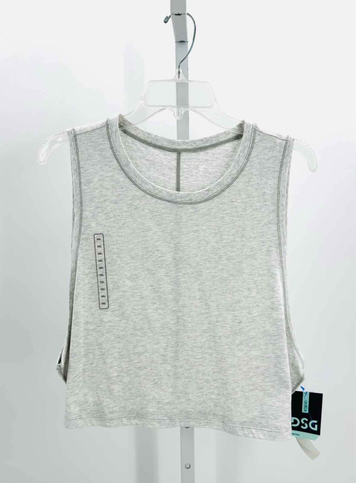 DSG Gray Women Size 2X Jrs Sports Tank