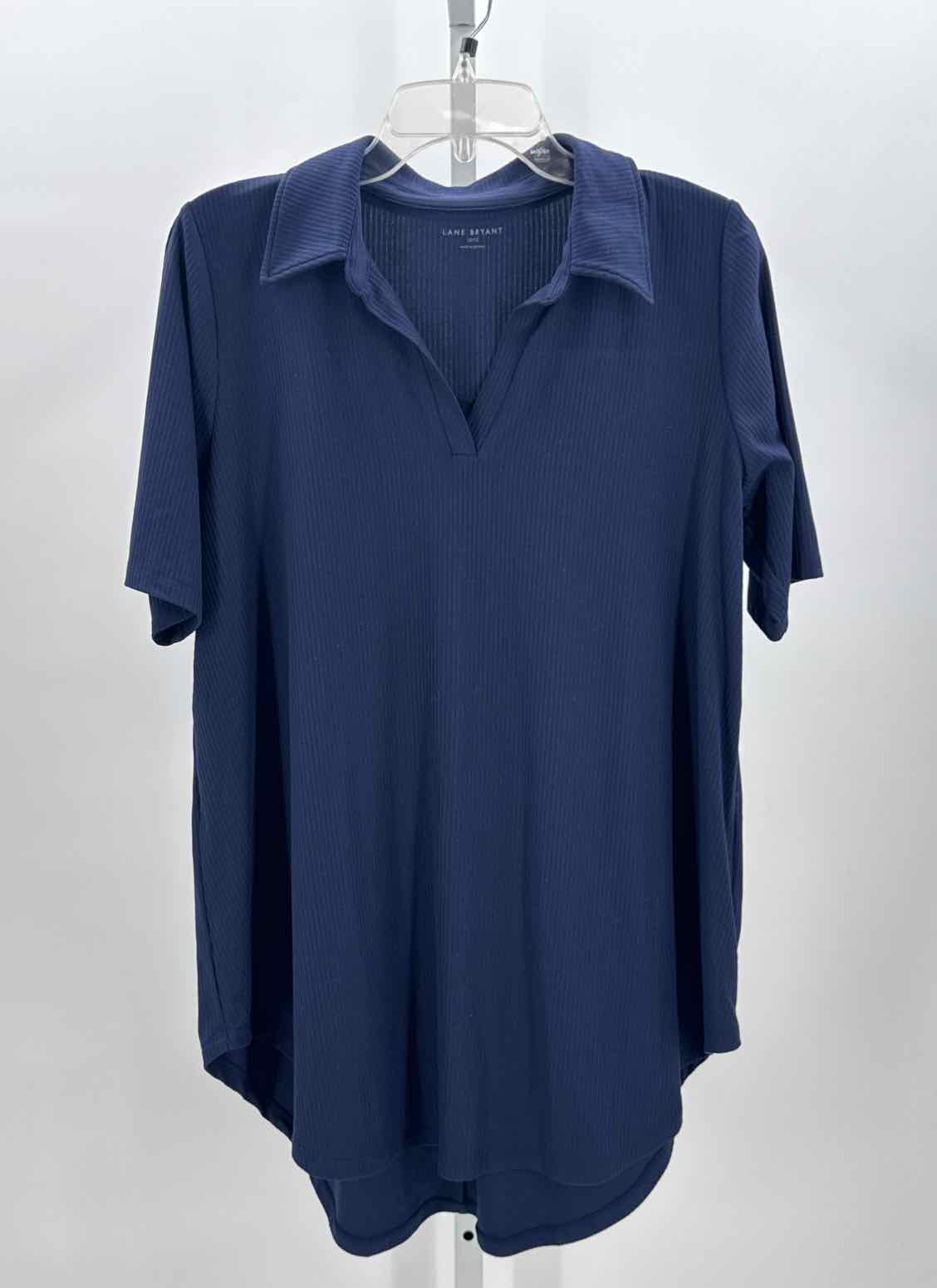 Lane Bryant Navy Women Size Large Womens Ss