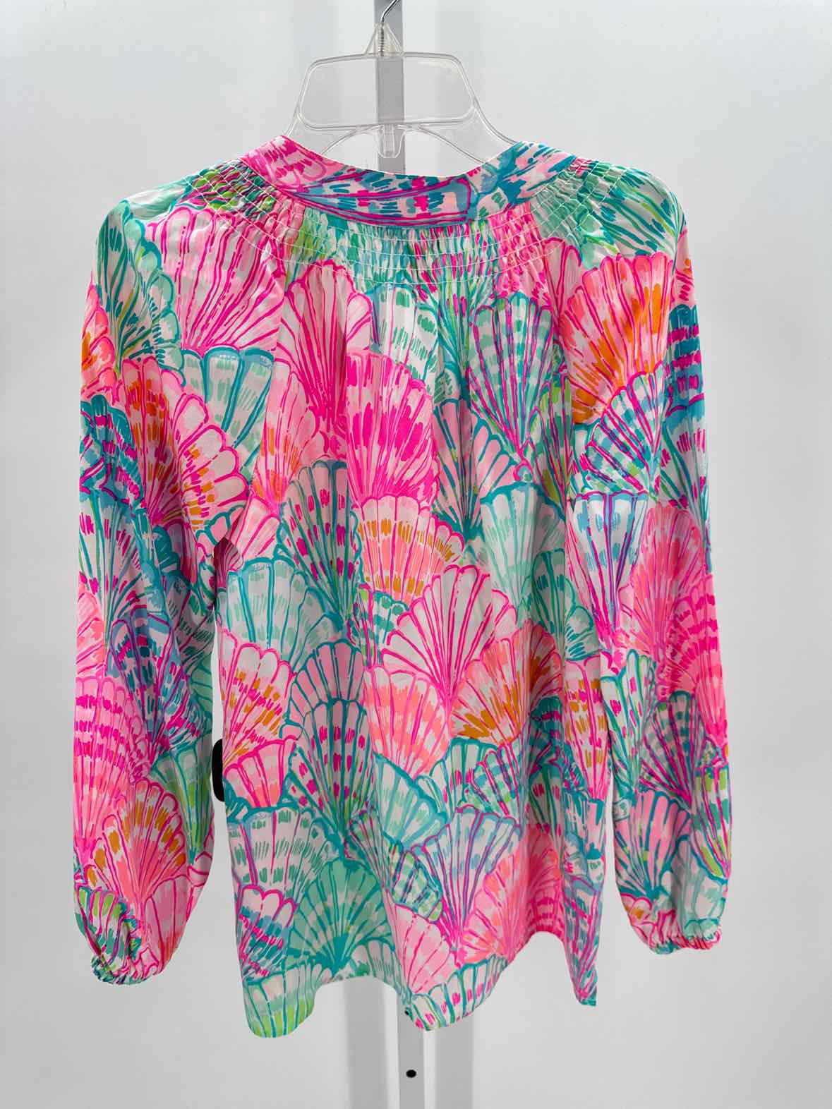 Lily Pulitzer Blue Women Size Xsmall Womens Ls button/blouse