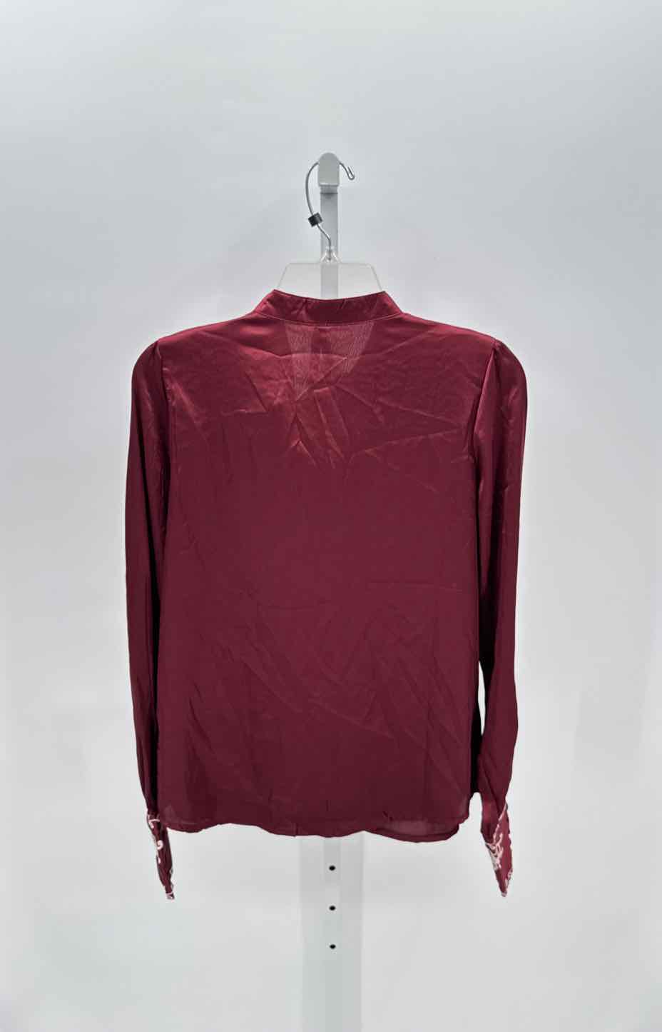 Roper Maroon Women Size Medium Jrs LS Button/Blouse