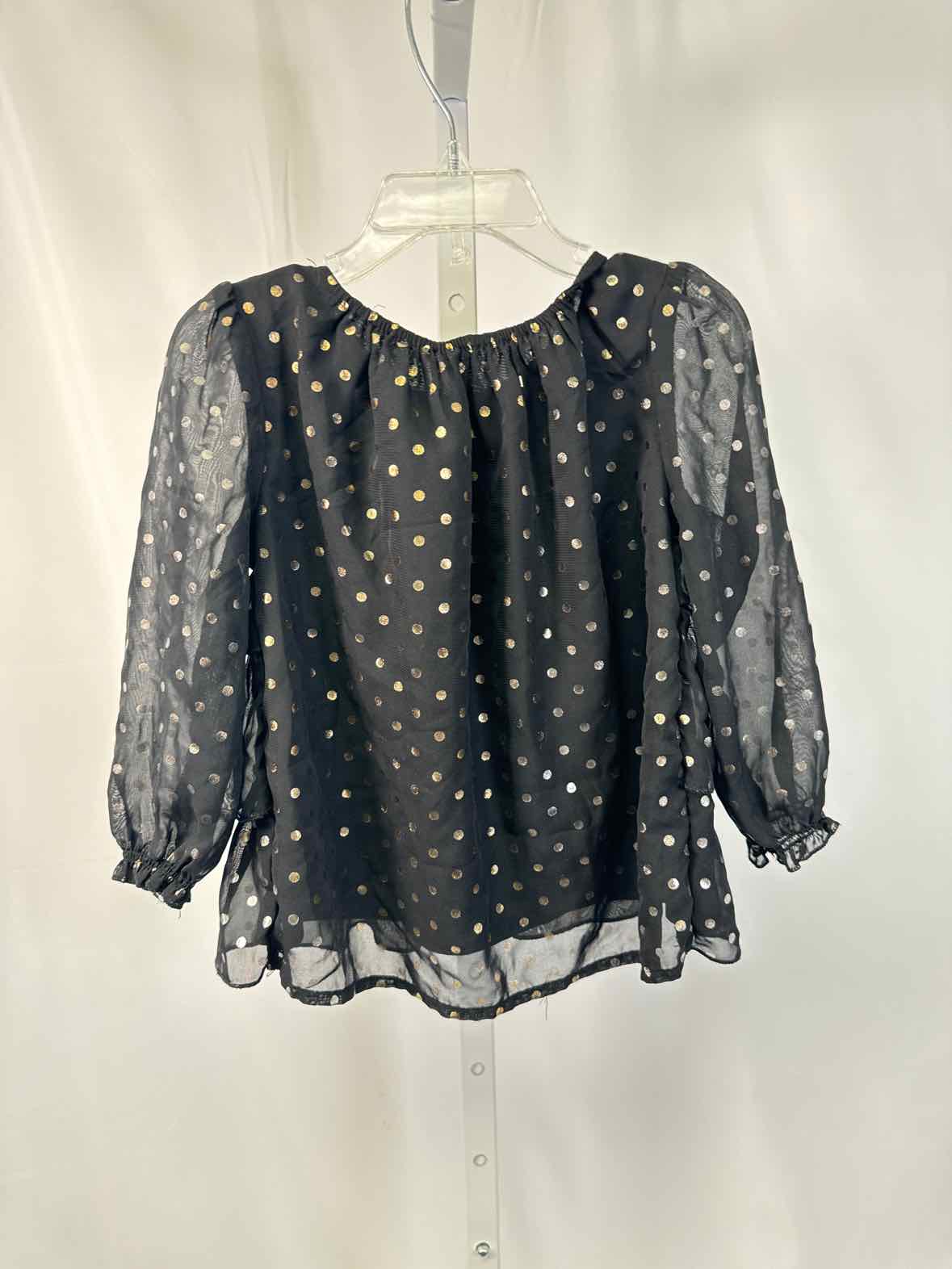 Black Girls LS Button/Blouse