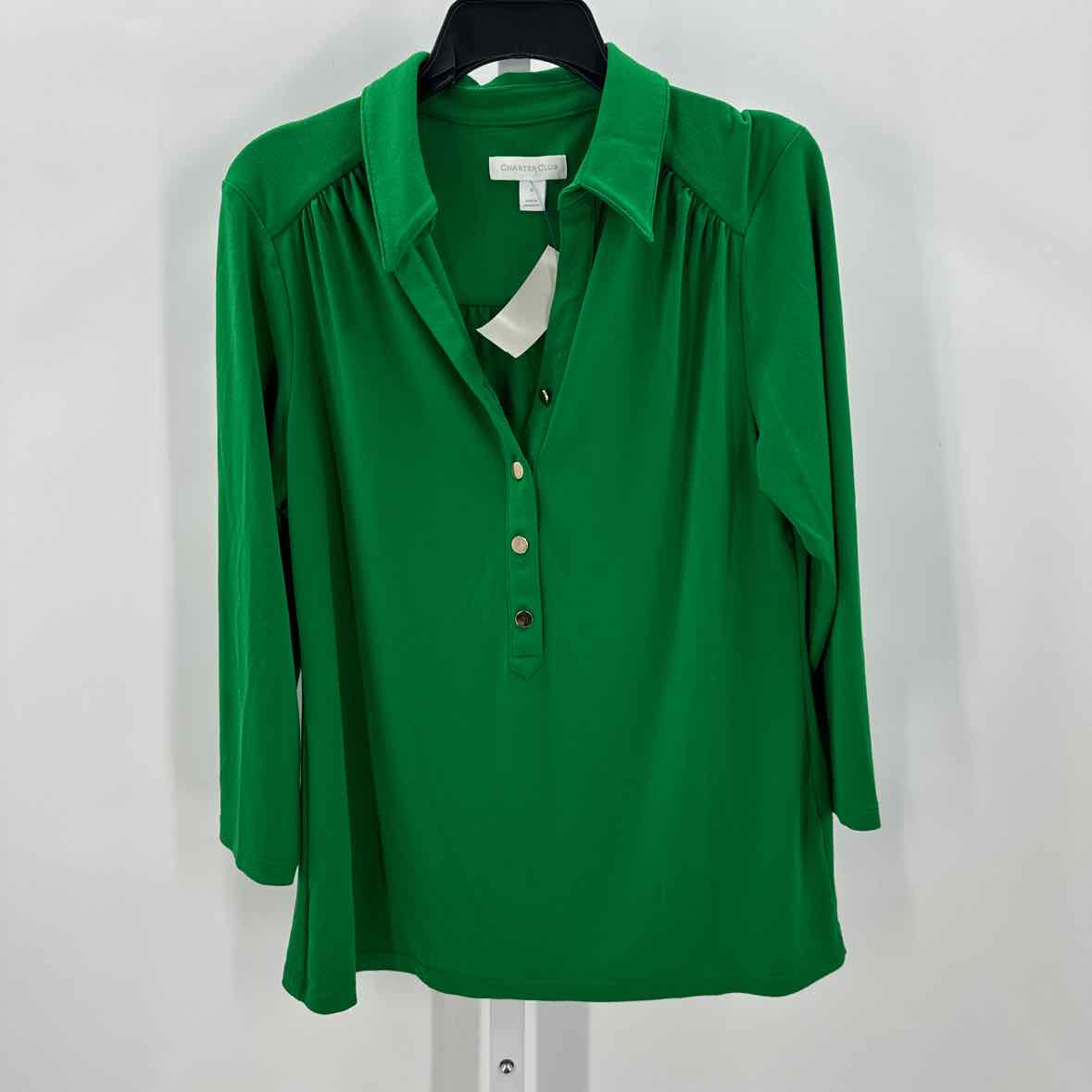 Womens Ls button/blouse