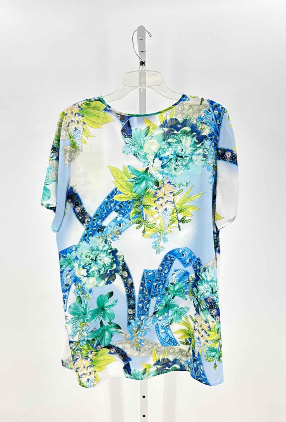 Susan Graver Blue Women Size Large Womens Ss