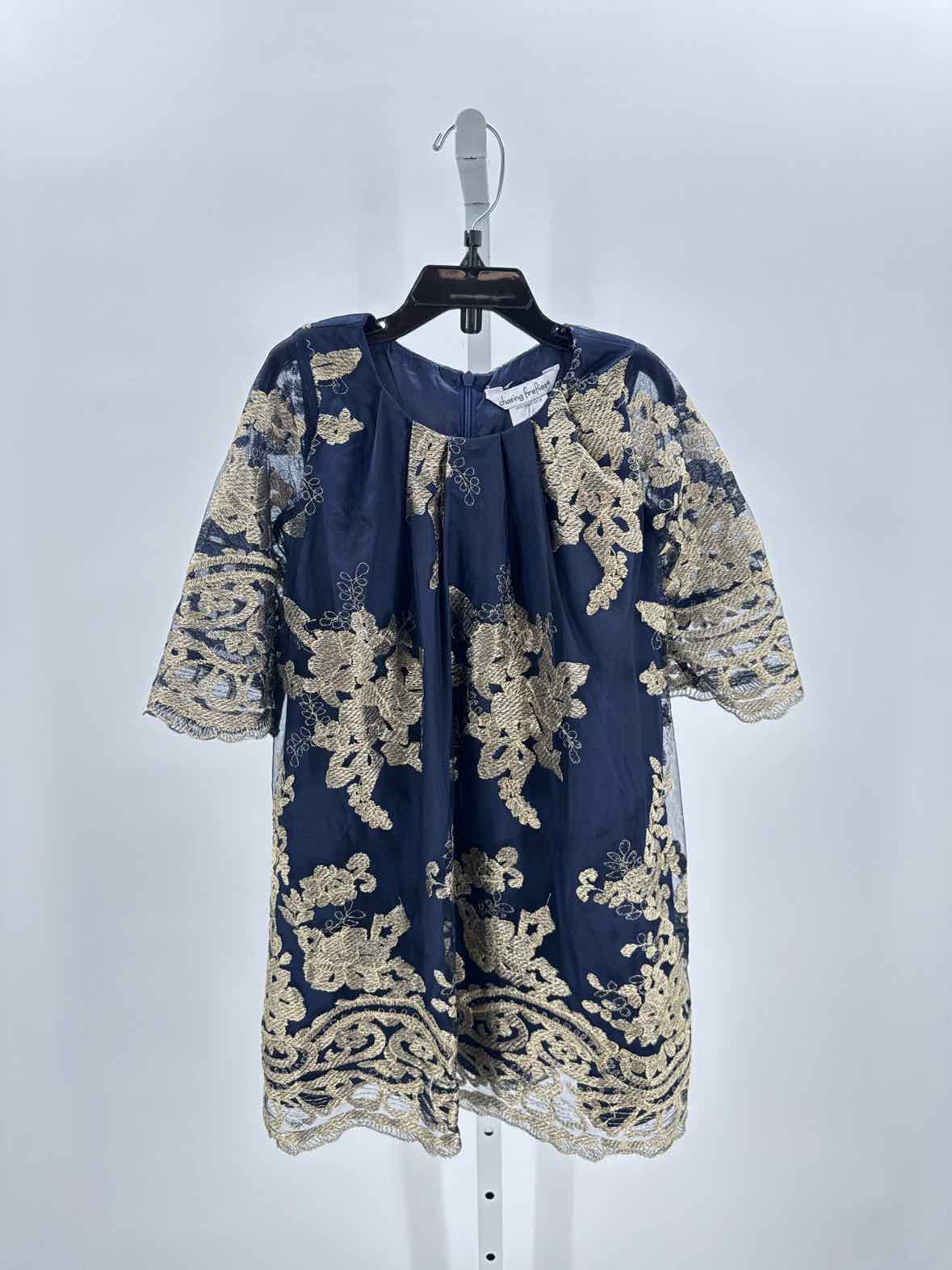 Chasing Fireflies Navy Child Size 4 Girls Dress