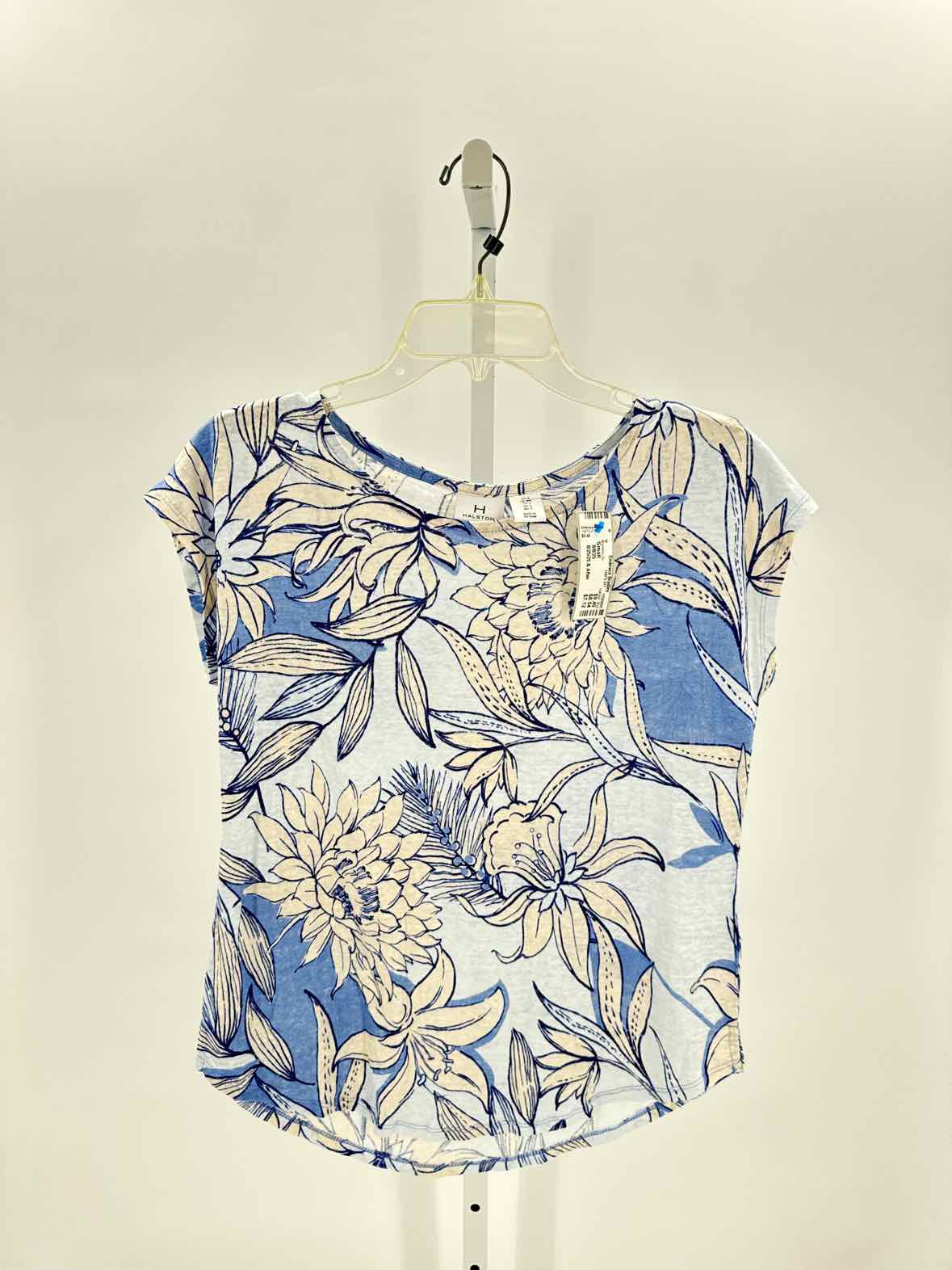 Halston Blue Women Size Small Womens Ss