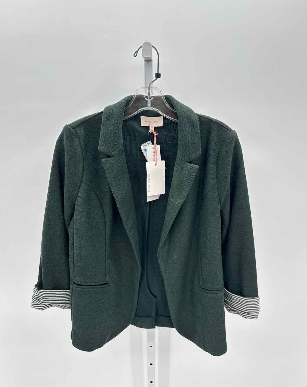 Skies are Blue Green Women Size Medium Jrs Blazer