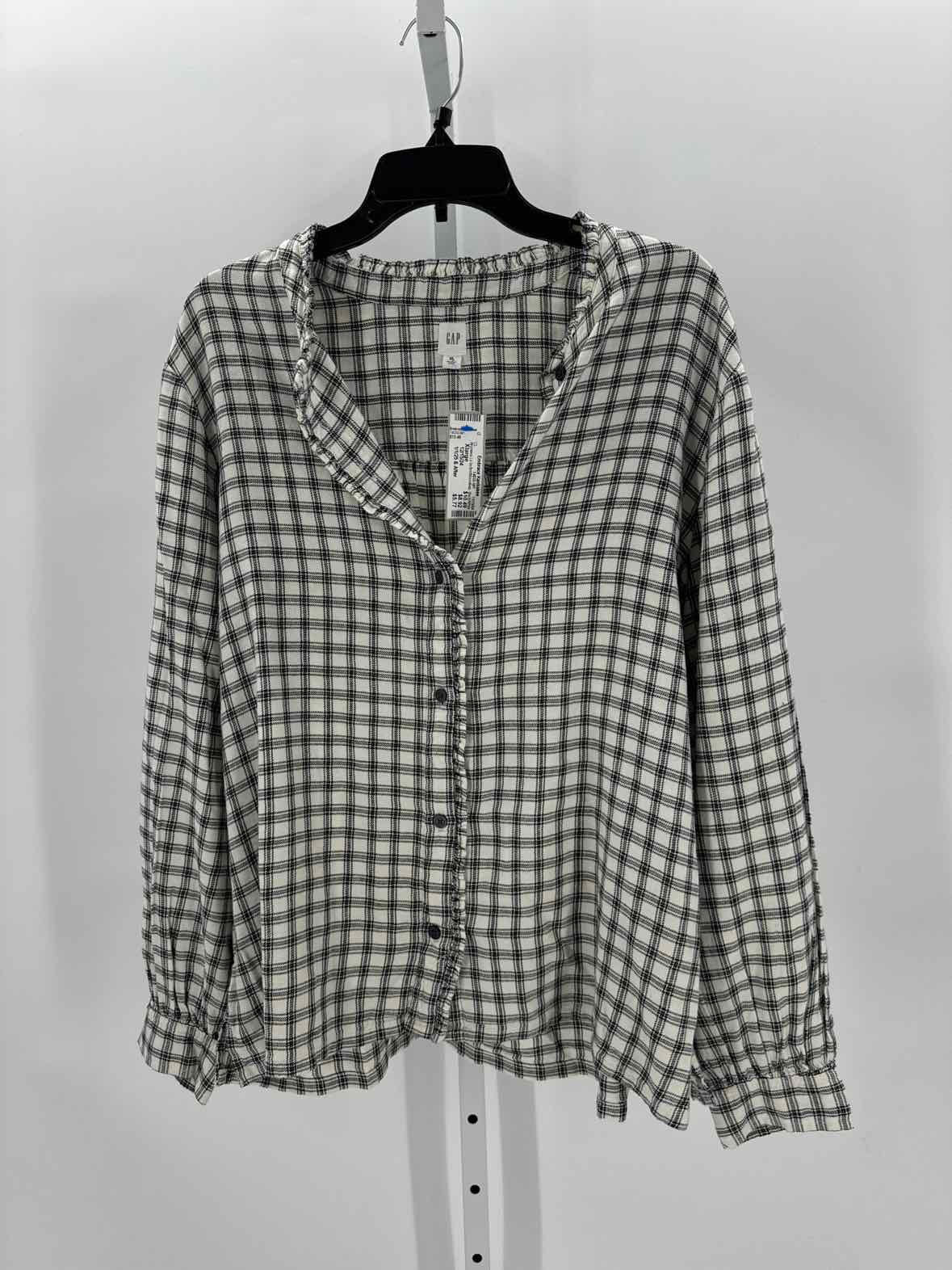 Womens Ls button/blouse