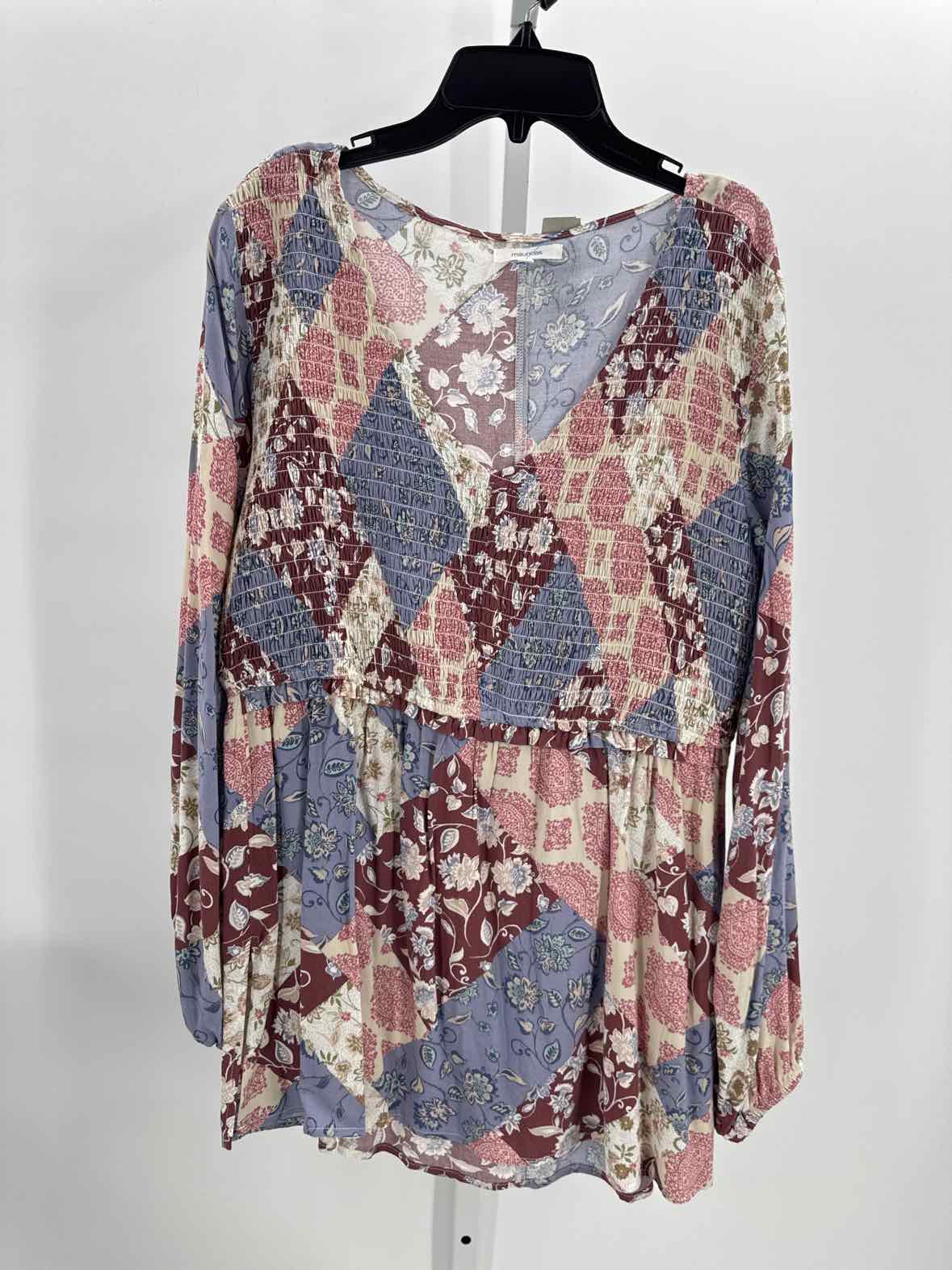 Maurices Blue Women Size Medium Jrs Ls