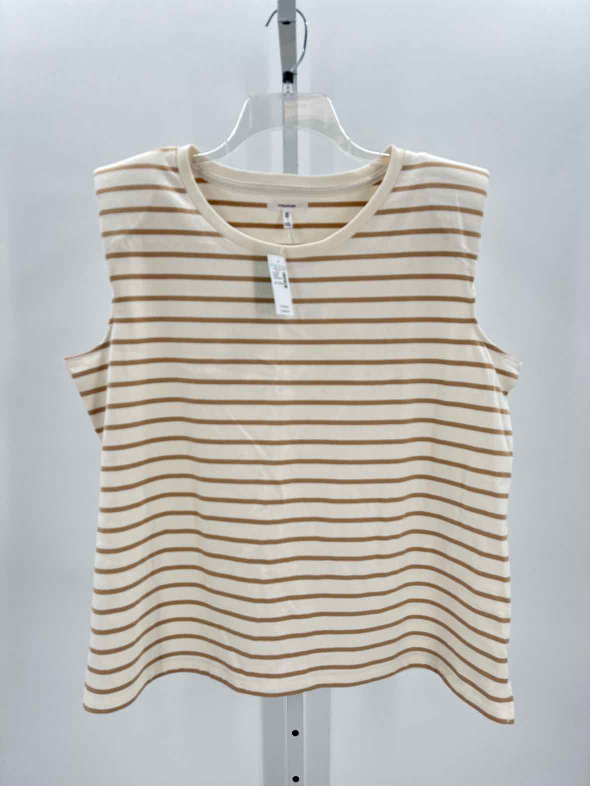 Maurices Cream Women Size 1X Jrs Slvs