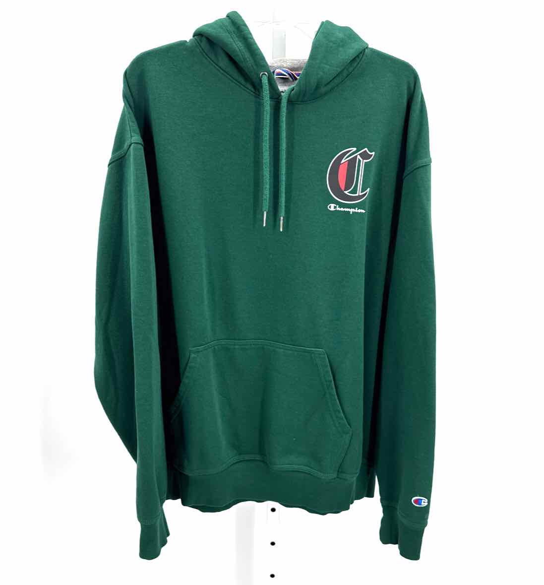 Champion Green Mens Size XLarge Mens Sports Hoodie