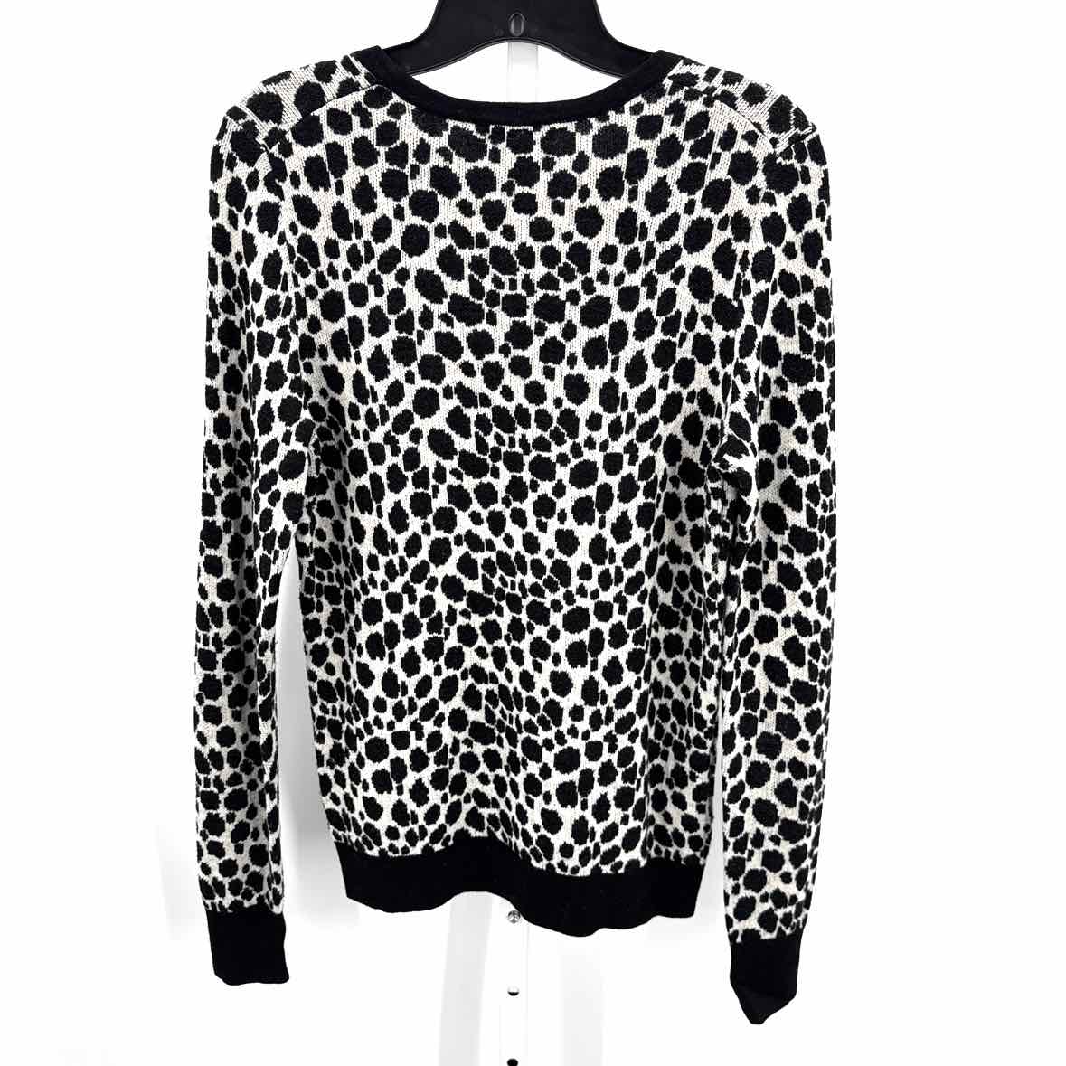 Ann Taylor Blk/White Women Size Medium Womens Sweater