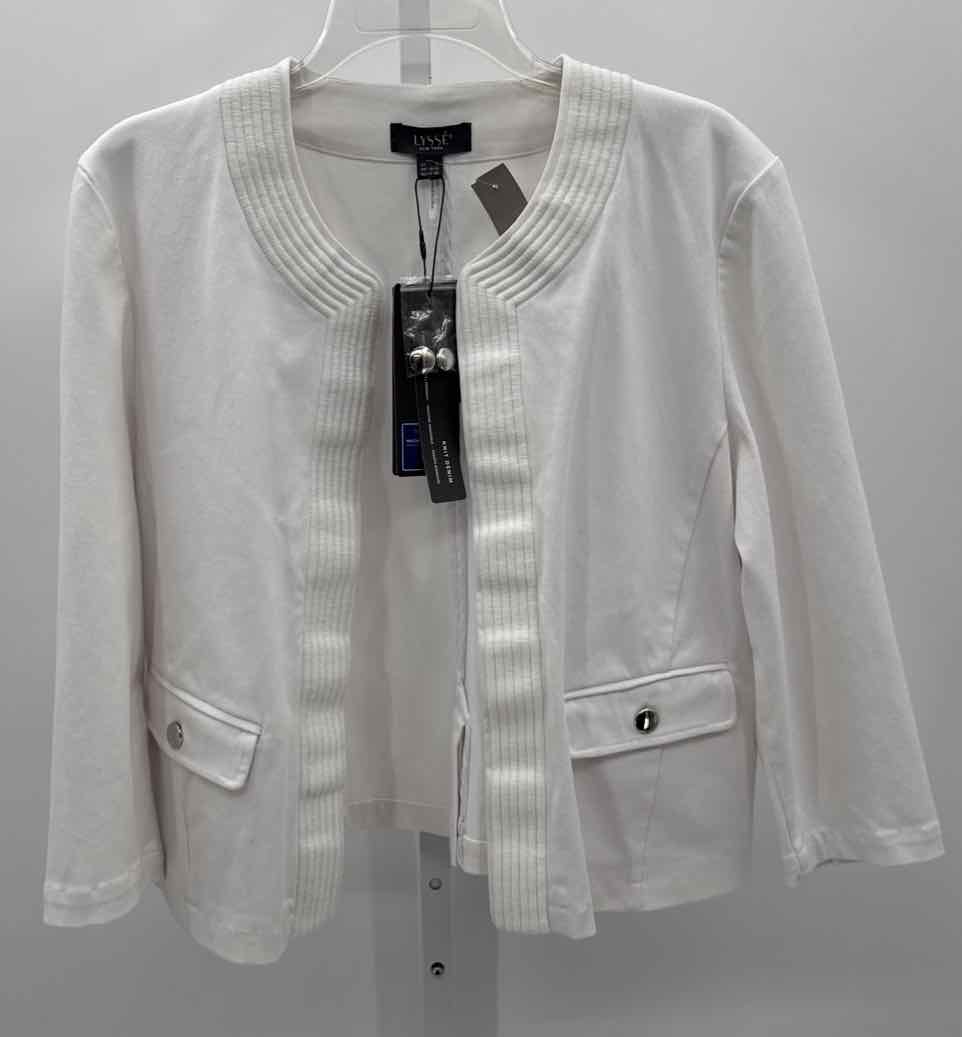 Lysse White Women Size Large Womens Blazer