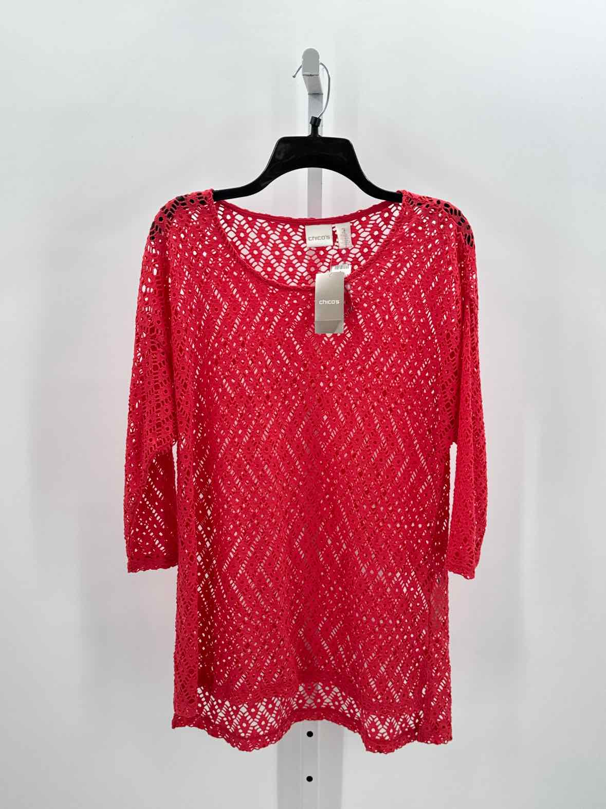 Chicos Pink Women Size 2 Womens 3/4