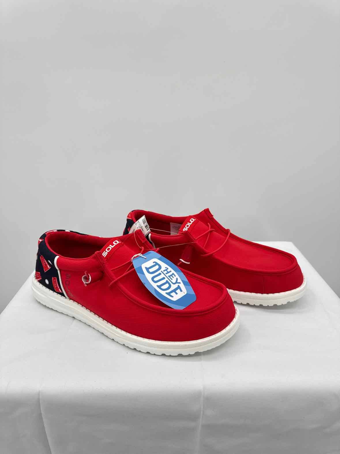 Hey Dude Red Mens Size 12 Mens Shoes
