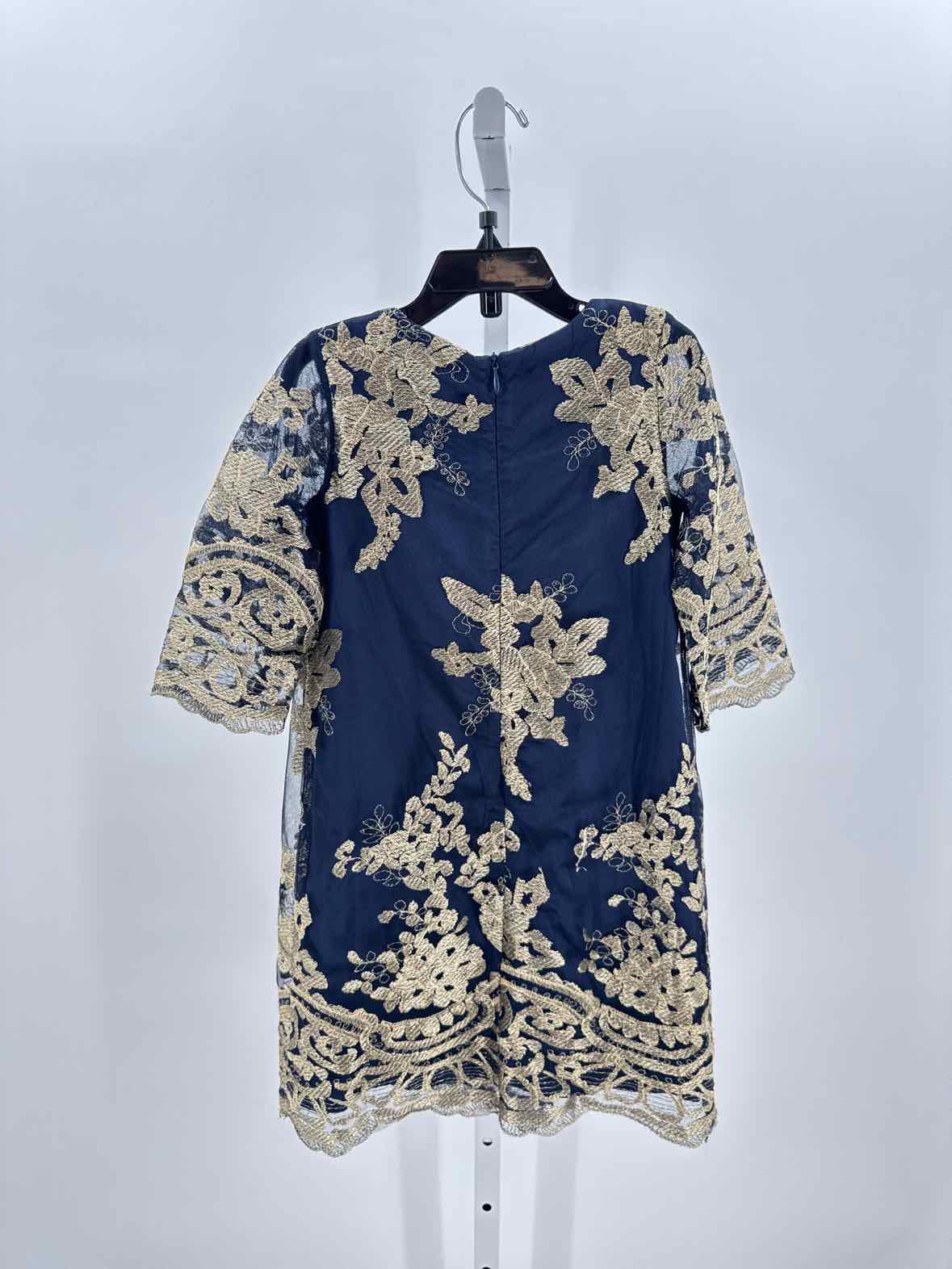 Chasing Fireflies Navy Child Size 4 Girls Dress