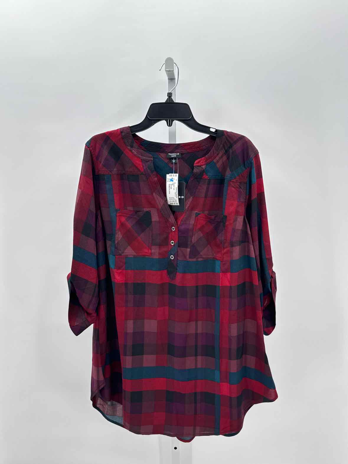 Torrid Red Women Size 1X Womens Tunic